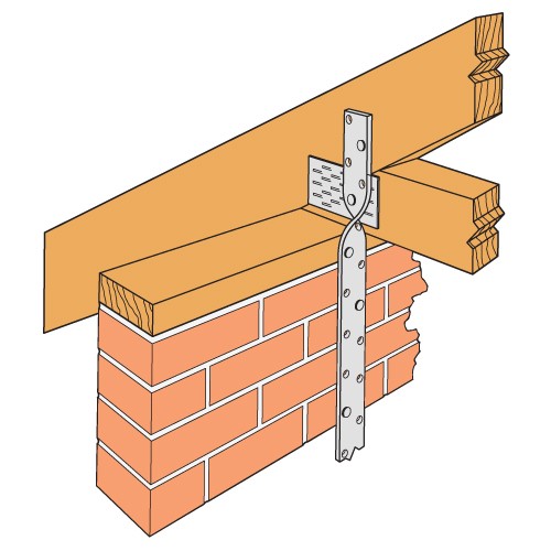 Expamet Stand Wall Plate Strap Twist 100mm